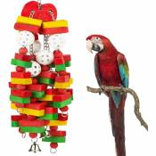 Grand oiseau perroquet jouets pour cacatoès aras gris d'Afrique et perroquets amazones