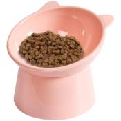 Un bol de chat, un bol de chien haute, un bol d'eau de nourriture pour les animaux de compagnie 45 pour les chats du cou pour les animaux de