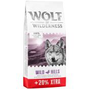 14.4kg Adult Wild Hills, canard Wolf of Wilderness croquettes pour chien