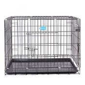Cage pour chien pliable et transportable noir taille