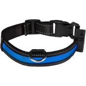 EYENIMAL Collier lumineux Light Collar USB rechargeable L - Bleu - Pour chien