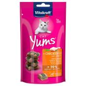 Vitakraft Cat Yums pour chat - poulet et herbe à chat (4 x 40 g)