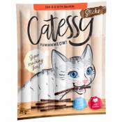 10 bâtonnets à mâcher Catessy, Bar-B-Q saumon - Friandises pour chat