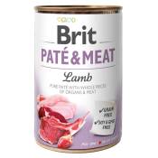 6x 400g Paté & Meat agneau Brit nourriture humide pour chiens