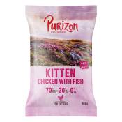Offre d'essai : Croquettes, boîtes et friandises Purizon pour chat - Croquettes Chaton poulet, poisson (150 g)