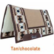 Professional Choice - Marron et chocolat - Selle western en laine comfort-fit smx air ride, modèle Hourglass 33x38