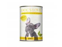 Boîte Chiot – Dog's Love Junior Volaille & Courges 400 gr