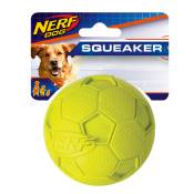 Jouet Chien – Nerf Ballon Football à Sifflet - Taille M Ø 8,2 cm - Coloris aléatoire