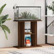 Meuble Support Couleur Chêne Foncé Aquariums 60 x 30 cm. 1 étagère Support solide et stable pour aquariums - Chêne Foncé