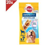 Pedigree - Dentastix Friandises à mâcher grand chien 140 sticks dentaires (20x7)