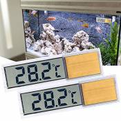 ALLOMN Thermomètre pour Aquarium, 2PCS Thermomètres