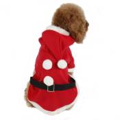 Costume, veste pour chien Père Noël déguisement manteau - guizmax
