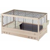 Arena 100 Cage en bois de pin nordique fsc pour lapins. Variante arena 100 - Mesures: 100 x 62.5 x h 51 cm - - Ferplast