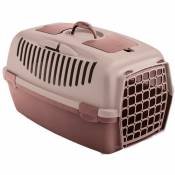 Cage gulliver 2, rose, taille 36 x 55 x 35 cm, transport pour chien max 8 kg. Animallparadise Rose
