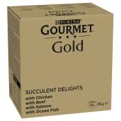 Jumbopack Gourmet Gold Les Effilochés 96 x 85 g pour