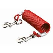 Trixie - Câble d'attache spirale 5 m, rouge
