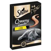 4x12g Sheba Creamy Snacks poulet - Friandises pour