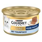 50x85g Les Mousselines : thon Gold Gourmet pour chat