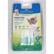 Francodex PIPETTES ANTIPARASITAIRES REPULSIVES pour
