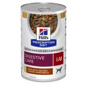 Hill's Prescription Diet 10 x 354 g + 2 boîtes offertes ! - i/d Digestive Care Mijoté poulet, légumes