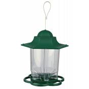 Mangeoire lanterne 1,4 Litres - 22 cm pour à graines oiseaux Animallparadise Vert
