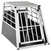 TecTake Cage de transport pour chien simple dos droit