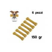 Trade Shop Traesio - Délicieux snack 6 pcs chiens de petite/moyenne taille en forme d'os anti-stress
