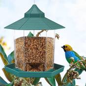 Distributeur de graines à oiseaux Distributeur de Nourriture pour Oiseaux à Suspendre ou à Suspendre