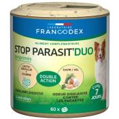 Francodex - Vers o Net + anti parasitaire naturel 60 comprimés pour grand chien Vert