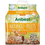 Pellets en bois naturel Anibest pour petits animaux - 10 l (5,5 kg)