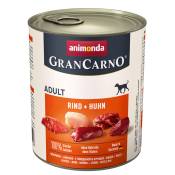 12x800g Original bœuf, poulet Animonda GranCarno - Pâtée pour chien