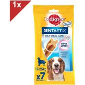 Dentastix Friandises à mâcher moyen chien 7 sticks dentaires (1x7) - Pedigree