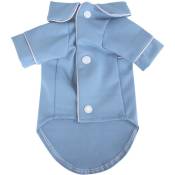 Chien Pet Pyjamas Accueil Teacup Chien Petit Chien Teddy Vêtements Chat Vêtements(bleu m)