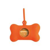 United Pets - Distributeur de Sacs pour Animaux Domestiques Bon Ton Neon Chien Orange (8 x 4,2 x 5 cm)