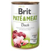 6x 400g Paté & Meat Canard Brit nourriture humide