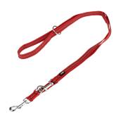 Collier TIAKI Soft & Safe, rouge pour chien - laisse assortie : L 200 cm, l 20 mm