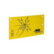 Cyclingcolors - Plaque de signalisation attention clôture électrique 200 x 100mm plastique robuste jaune recto verso ako Panneau Avertissement Danger