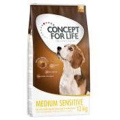 12kg Medium Sensitive Concept for Life - Croquettes pour Chien
