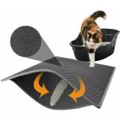 Ensoleille - Tapis de litière pour chat Tapis de litière pour chat, tapis de litière pour chat en nid d'abeille, tapis de litière pour chat en nid