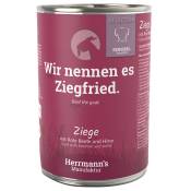 Herrmann's Selection Sensitive 12 x 400 g pour chien - chèvre, betteraves rouges bio, millet bio