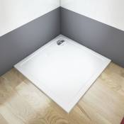 Aica Sanitaire - Receveur de douche extra plat 80x80x3cm carré