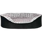 Trixie - Vital lit lino, ovale 60 × 45 cm, noir/gris