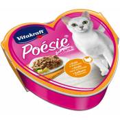 Vitakraft - Aliments pour chats Poésie Création, Dinde à la sauce au fromage - 15 boîtes de 85 g