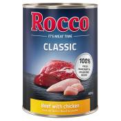 6x400g Classic bœuf, poulet Rocco - Nourriture pour