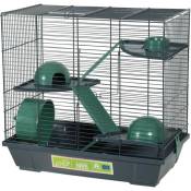Animallparadise - Cage 50 triplex Hamster, 51 x 27 x hauteur 48 cm, vert pour Hamster Vert