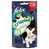 3x45g Crispies : viande, légumes Felix Friandises pour chat + 1 paquet offert !