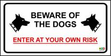 Panneau de signalisation « Méfiez-vous des chiens