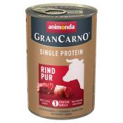 24x400g Adult Single Protein pur bœuf Animonda GranCarno - Pâtée pour chien