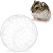 Boule hamster, jouet pour rongeurs, accessoire, souris, apport en air optimal, plastique, 14 cm, transparent - Relaxdays