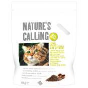 Litière Nature's Calling pour chat - 2 x 6 kg